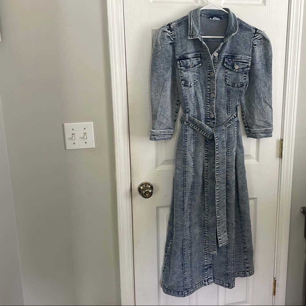 VENUS Denim Blue Long Dress